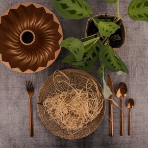 Jedálenské príbory Copper 24 dielov