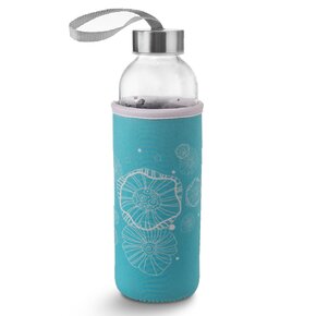 Fľaša s viečkom a temoobalem KVET 0,54 l