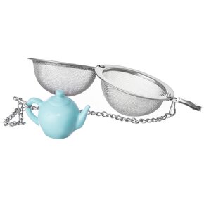 Čajítko závesné pr. 5,4 cm s ťažítkom kanvička