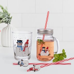 Pohár Straw s viečkom a slamkou SNEHULIAK 0,5 l