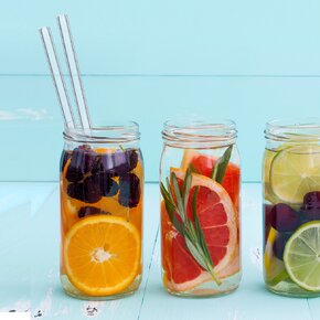 Nápojová slamka 4 ks s kefkou