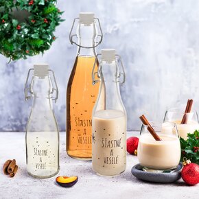 Fľaša s klip uzáverom VLOČKA 0,52 l