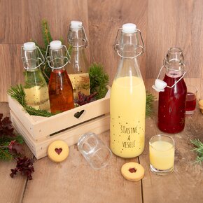 Fľaša s klip uzáverom VLOČKA 0,52 l