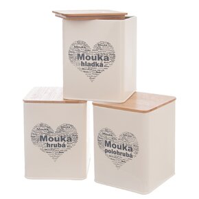 Dóza Mouka hrubá SRDCE 11,5x11,5x14 cm