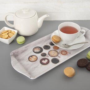 Servírovacia tácka káva 39,5x16,5 cm