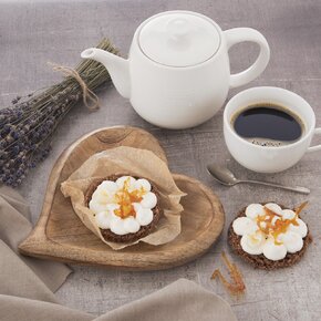 Servírovacia tácka MANGO srdce 20x20 cm