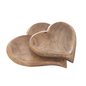 Servírovacia tácka MANGO srdce 20x20 cm