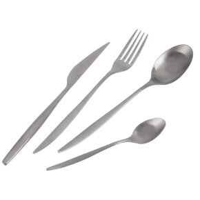 Jedálenské príbory Matt silver 24 dielov