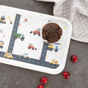 Servírovacia detská tácka AUTÁ 30,5x21 cm