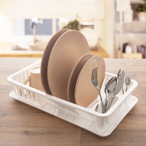 Odkvapkávač na riad s podnosom