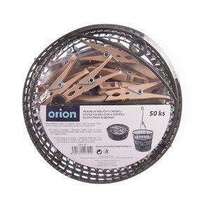 Bielizňové štipce v košíku 50 ks