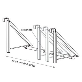 Vešiak na dvere nastaviteľný