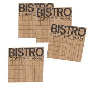 Podtácka Bistro se stojanom 4 ks