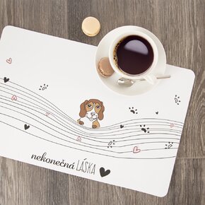 Prestieranie NEKONEČNÁ LÁSKA pes 43x28 cm