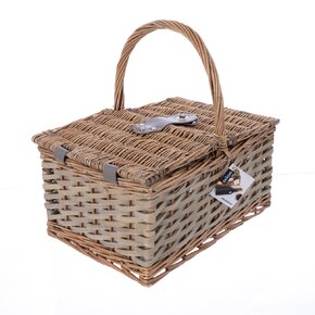 Piknikový kôš s textilnou vsadkou