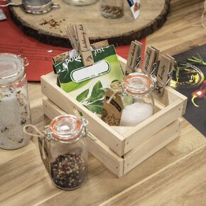 Dekoratívna debnička Industrial SRDCE 20x14,5x8 cm