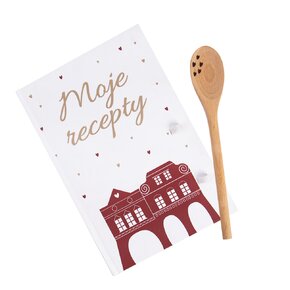 Kniha na recepty s vařečkou WINTER CITY