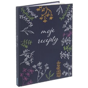 Kniha na recepty LÚKA modrá