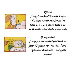 Fólia zmršťovacia na vajíčka kvety 12 ks