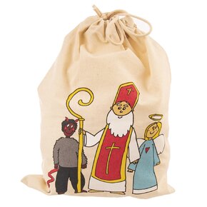 Zaťahovacie vrecko Mikuláš 35x26 cm