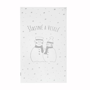 Darčekové vrecko SNEHULÁK 35x20 cm 100 ks