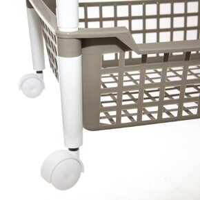 Regál s kolieskami 3 poschodia