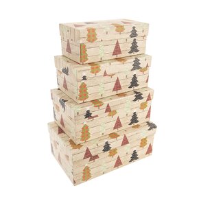 Darčeková krabica STROMČEK 4 ks