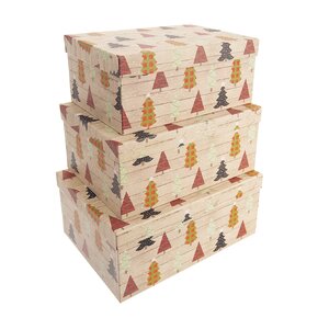 Darčeková krabica STROMČEK K 3 ks