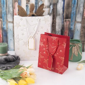 Darčeková taška hviezda 18x10x23 cm