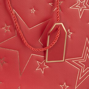 Darčeková taška hviezda 31x12x26 cm