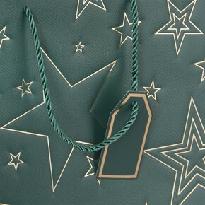 Darčeková taška hviezda 31x12x26 cm