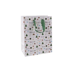 Darčeková taška Šťastné a veselé 18x10x23 cm
