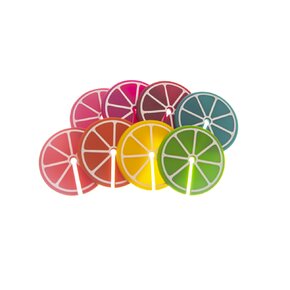 Rozlišovač na poháre citrusy 8 ks