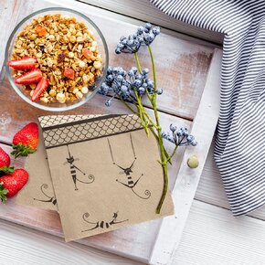 Servírovací obrúsky mačky