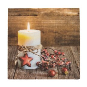 Servírovací obrúsky sviečka