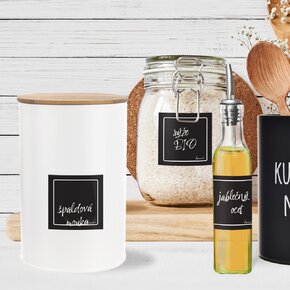 Samolepky na dózy BLACK