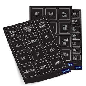 Samolepky na dózy BLACK