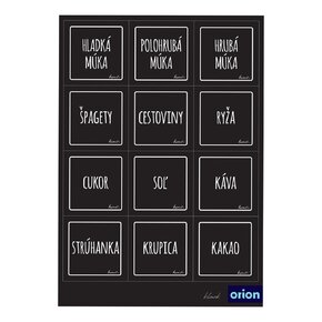 Samolepky na dózy BLACK