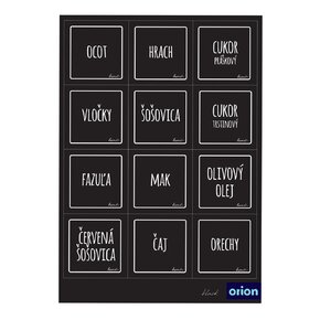 Samolepky na dózy BLACK