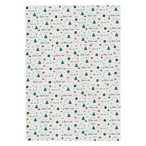 Vianočný baliaci papier Šťastné a veselé 100x70 cm 2 ks