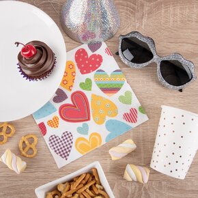 Servírovacie obrúsky SRDCE