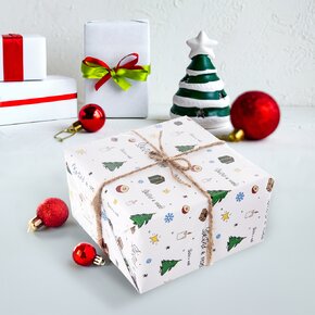 Vianočný baliaci papier Šťastné a veselé 200x70 cm