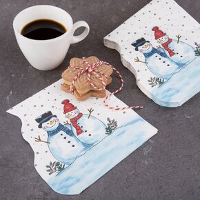Servírovacie obrúsky SNEHULIAK vykrojené