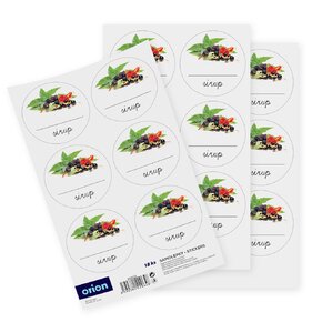 Samolepky na fľaše sirup