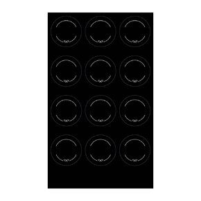 Samolepky na koreničky BLACK