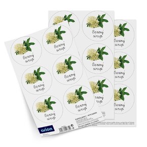 Samolepky na fľaše Bazový sirup