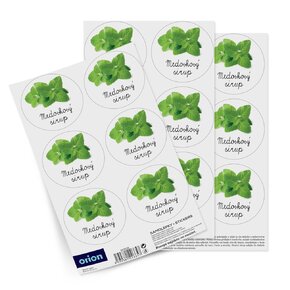 Samolepky na fľaše Medovkový sirup