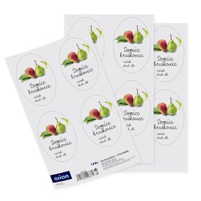 Samolepky na fľaše Domáca hruškovica