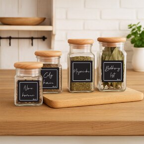 Samolepky na dózy BLACK