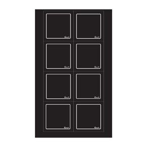 Samolepky na dózy BLACK